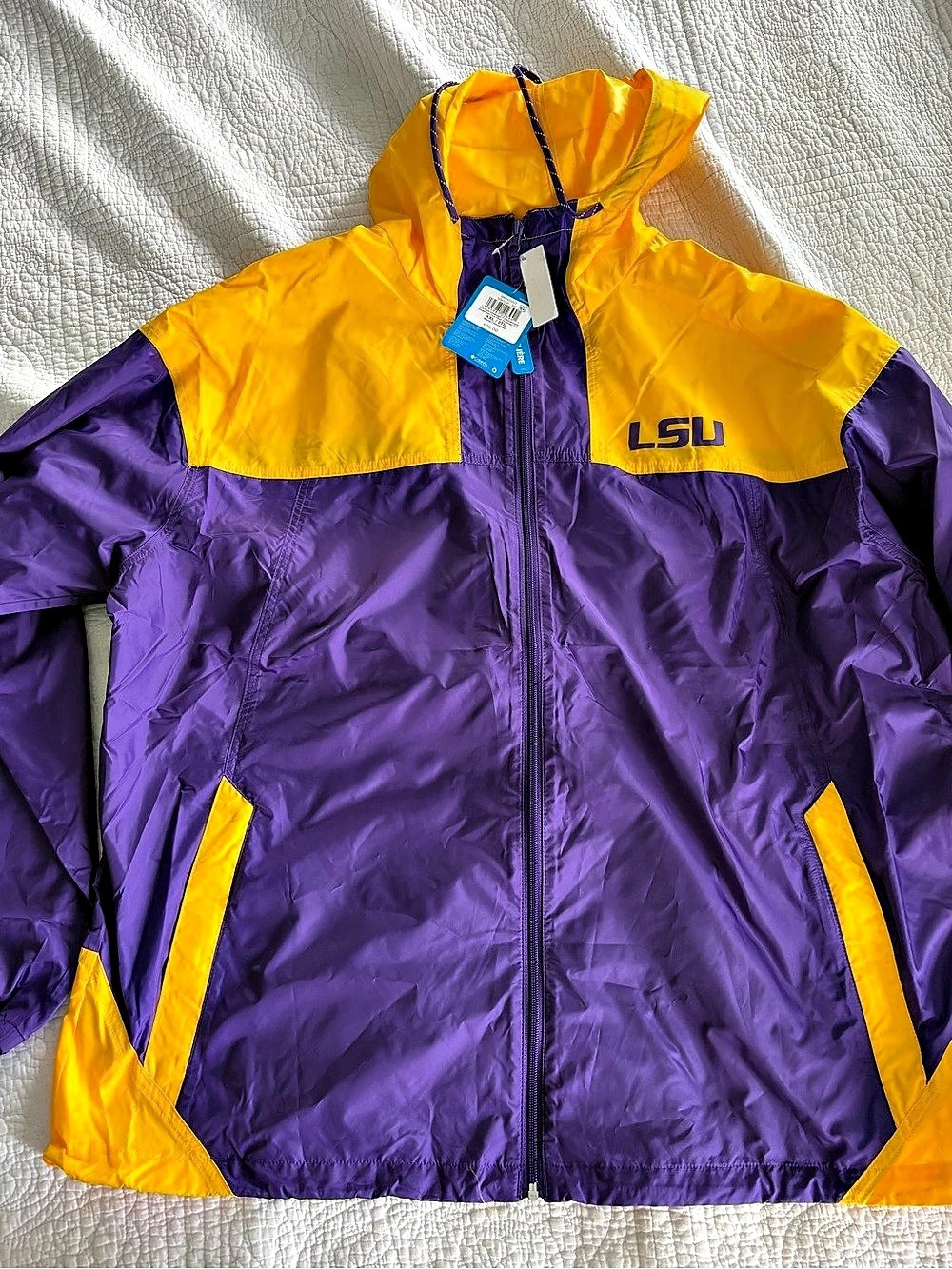 Columbia LSU Tigers Flash Challenger II Omni-Shade Full-Zip Windbreaker Purple
